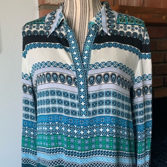 Diane von Furstenberg Seanna Silk Shirt Dress 10 - Picture 2 of 6